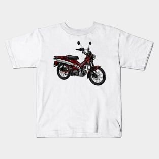 Trail 125 Motorcycle Art Kids T-Shirt